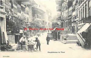 Switzerland, Thun, Hauptstrasse, Street Scene, Business Section, UDB,CPN No 5163