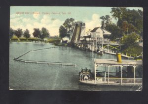 CINCINNATI OHIO CONEY ISLAND AMUSEMENT PARK RIDE 1912 SHARON CENTER OH