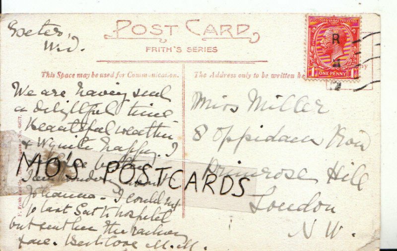 Genealogy Postcard - Miller - Oppidans Row - Primrose Hill - London - Ref 8279A