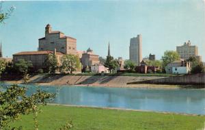 DAYTON OHIO THE IMPRESSIVE SKYLINE POSTCARD 1960s