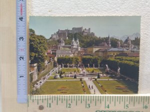 Postcard Salzburg, die Mozartstadt mit Mirabellgarten, Salzburg, Austria