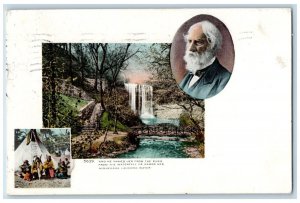 Minneapolis Minnesota MN Postcard River Waterfall Minehaha Laughing Water c1908
