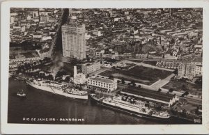 Brazil Rio de Janeiro Panorama Vintage RPPC C151