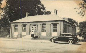 1930s Collotype Postcard, Windsor CT, US Post Office, Hartford County Unposted
