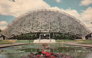 Vintage Postcard The Climatron & Lily Pools Botanical Garden St. Louis Missouri