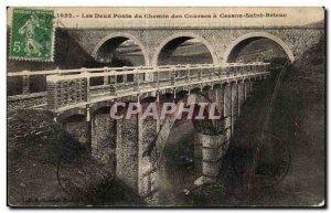 Old Postcard The Two Bridges of Racing Chemin Saint Brieuc Cesson