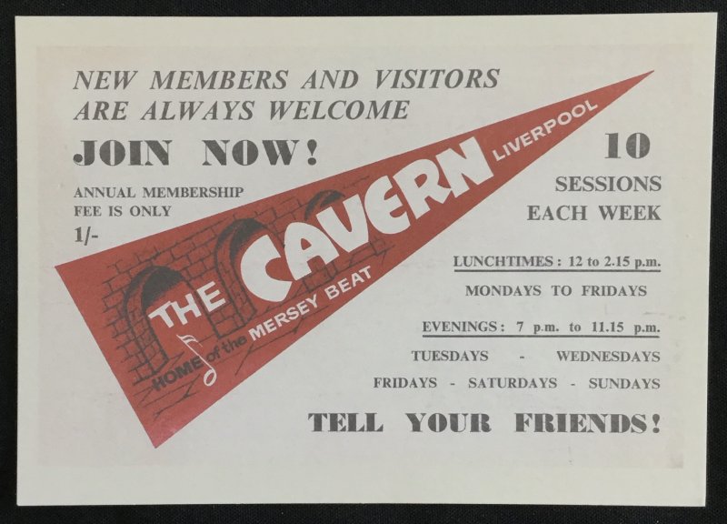 Unused The Cavern Home of the Mersey beat England Beatles Lore