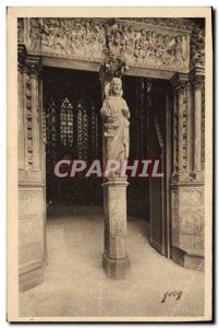 Postcard Old Paris Saint Chapel Door High