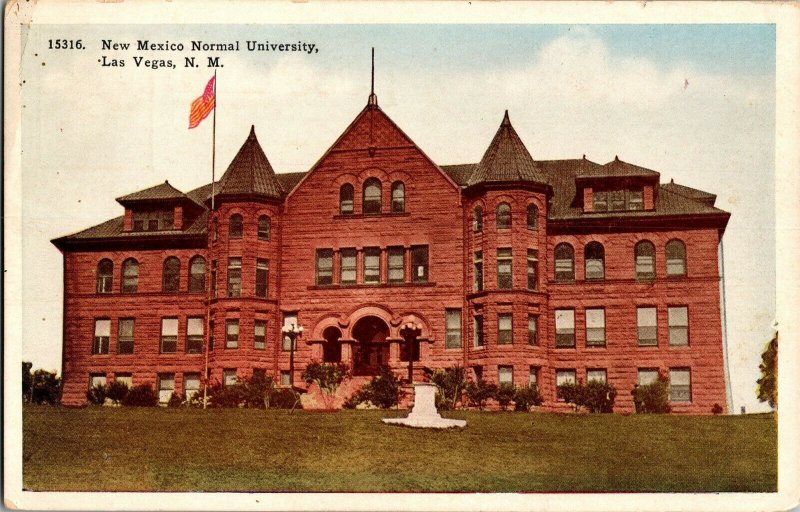 New Mexico Normal University, Las Vegas NM Vintage Postcard G45