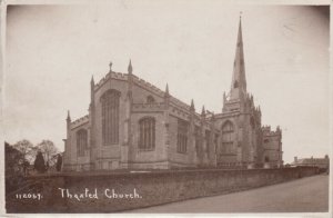 United Kingdom Essex Thaxted Church wooden postcard