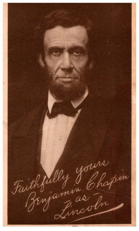 Chicago  Illinois  Photo  of Abraham Lincoln , Y.M.C.A Jan 20, 1922,