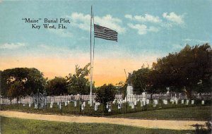 Maine Burial Plot Flag and Cemetery - Key West, Florida FL  