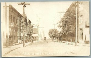 NANTICORE PA ARCH STREET ANTIQUE REAL PHOTO POSTCARD RPPC