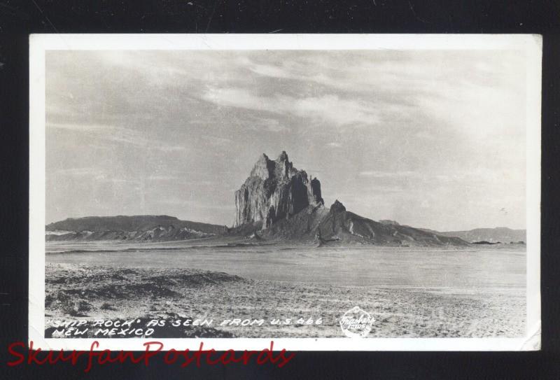 RPPC SHIP ROCK ROUTE 66 SHIPROCK NEW MEXICO VINTAGE REAL PHOTO POSTCARD NM