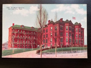 Vintage Postcard 1907-1915 St. Mark's Hospital, Salt Lake City, Utah