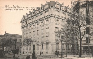 Vintage Postcard 1910's View of Ministry of Posts and Telegraphs Paris France