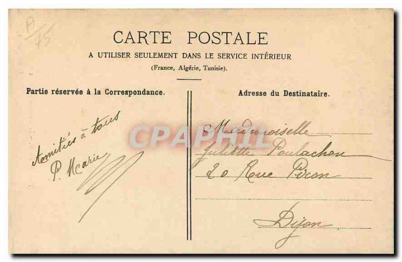 Old Postcard Paris Notre Dame Portal