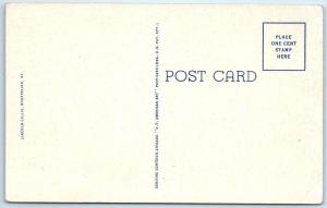 BARRE, Vermont  VT   SPAULDING HIGH SCHOOL Burns Monument c1940s Linen Postcard