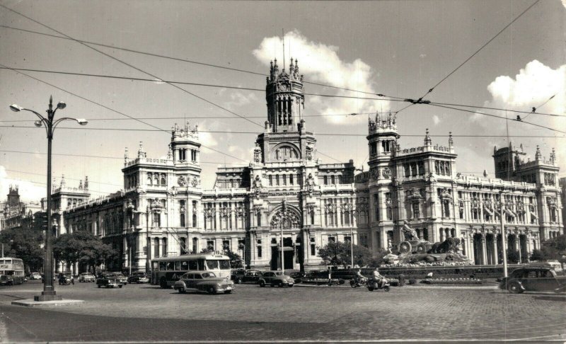 Spain Madrid Palace of Communications RPPC 07.38