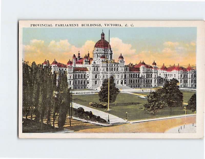 Postcard Provincial Parliament Buildings Victoria Canada