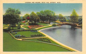 Lagoon and Mound Belle Isle Detroit MI 