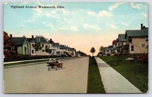 Wadsworth Ohio~Joy Ride Down Highland Avenue~American Square & Stucco? Home 1910