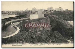 Old Postcard Saint Lunaire Promeande of Decolle