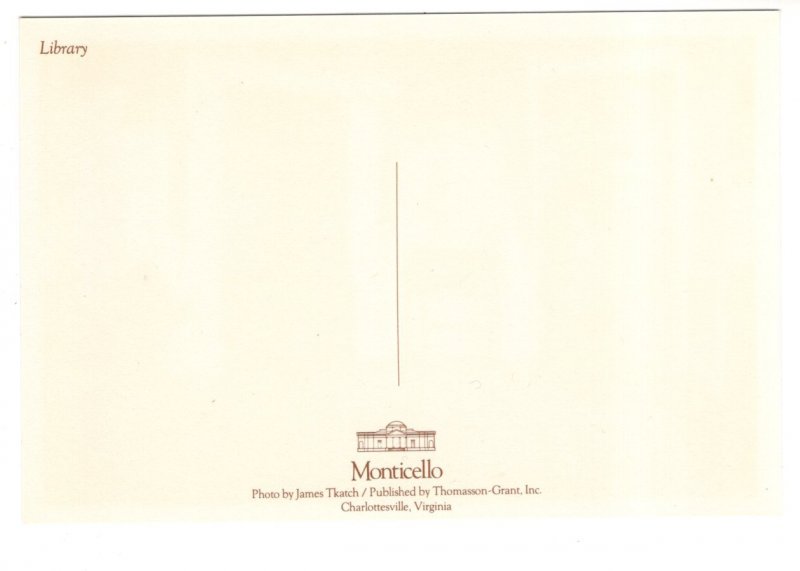 Jefferson`s Library, Monticello, Charlottesville, Virginia