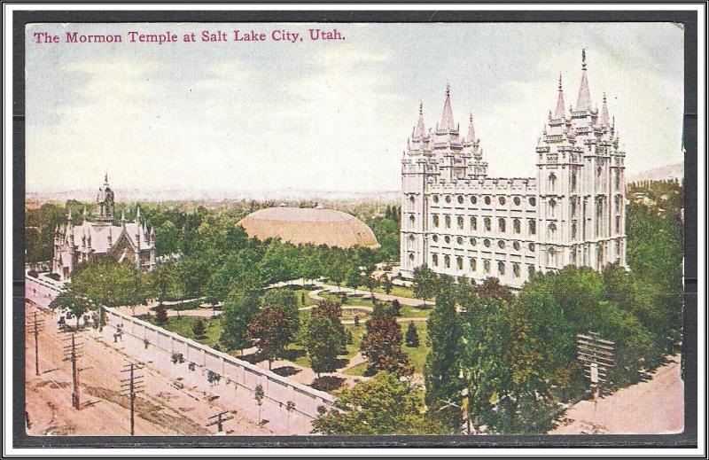 Utah, Salt Lake City Mormon Temple - [UT-015]