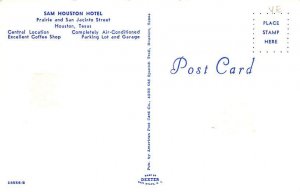 Sam Houston Hotel Postcard