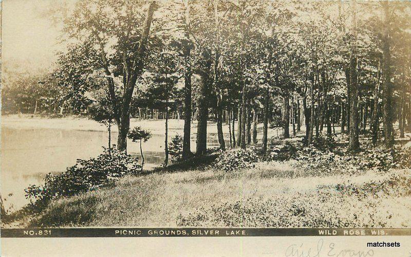 C-1910 Waushara County Picnic Grounds Silver Lake Wild Rose Wisconsin 11732