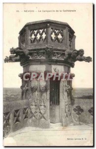 Old Postcard Nevers Campanile cathedral