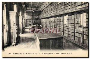 Old Postcard Library Castle of Chantilly