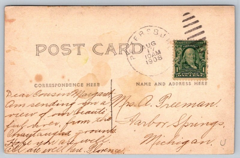 1908  RPPC  Petersburg  Michigan  Postcard