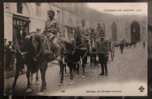 Mint France RPPC Real Picture Postcard WW1 hitch of the Indian army