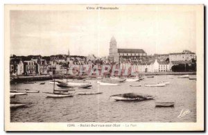 Old Postcard Saint Servan Sea Port