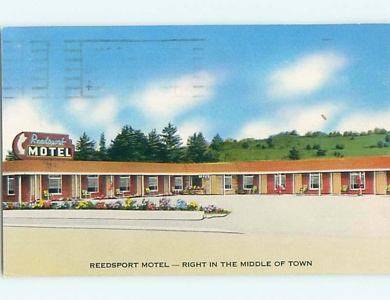 1950's REEDSPORT MOTEL Reedsport Oregon OR s7840