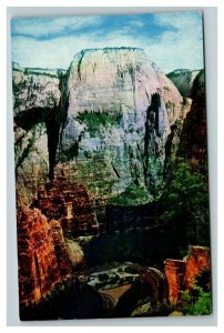 Vintage 1960's Postcard Great White Throne Zion National Park Utah