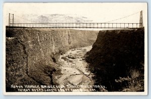 C. 1910 Hansen Bridge Over Snake River Idaho RPPC Postcard F144E