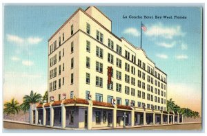 c1940 La Concha Hotel Fireproof Structure Lounge Room Key West Florida Postcard