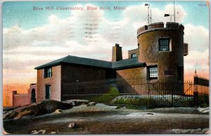 1908 Blue Hill Observatory Blue Hills Massachusetts MA Posted Postcard