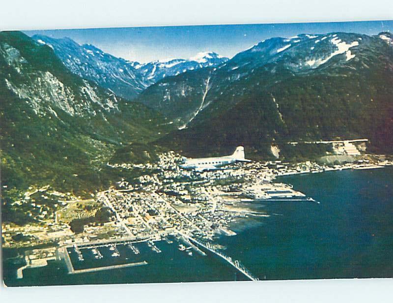 Unused Pre-1980 PANORAMIC VIEW Juneau Alaska AK H9742