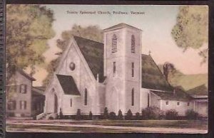 Vt Poultney Trinity Episcopal Church Hand Colored