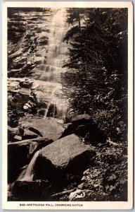 Arethuesa Falls Crawford Notch New Hampshire Waterfalls Rocks Tourist Postcard