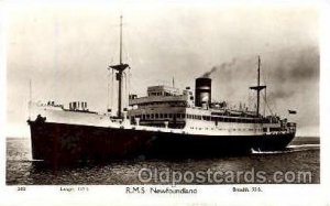 RMS Newfoundland Steamer Ship 1914 close to perfect corners, postal used
