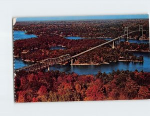 Postcard Ivy Lea Bridge 1000 Island Canada