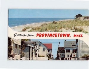 Postcard Provincetown Beach, Massachusetts, USA