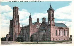 Washington DC, 1923 The Smithsonian Institute Tower & Pinnacles Vintage Postcard