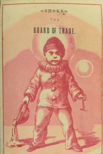 1870's-80's Cigars Smoke The Board of Trade #2 Trade Card P60