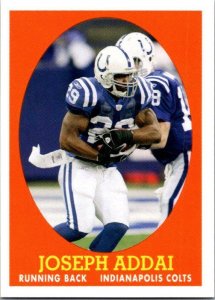 2007 Topps Football Card Joseph Addai Indianapolis Colts sk20762